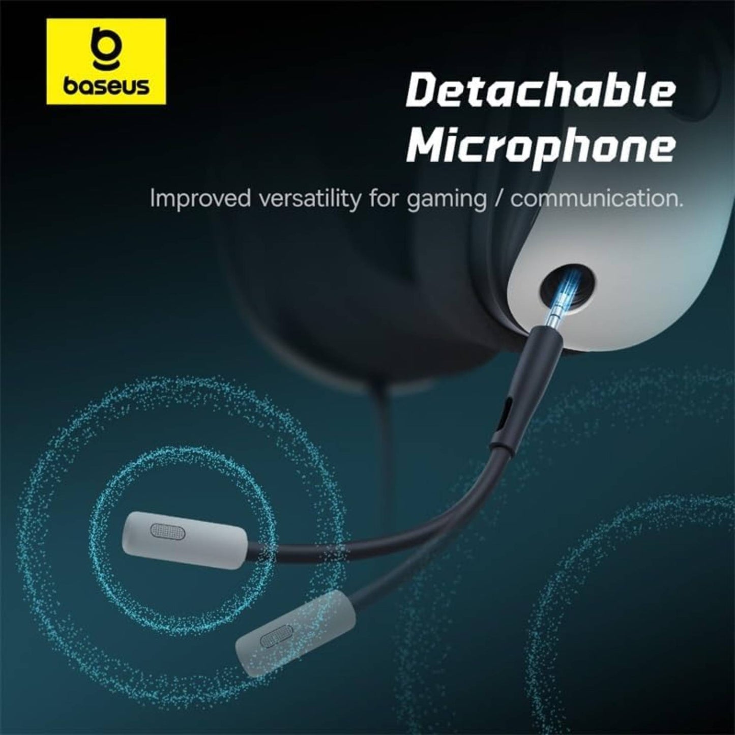 Baseus GoPlay 1 Max Gaming Wired Headphones, Moon White