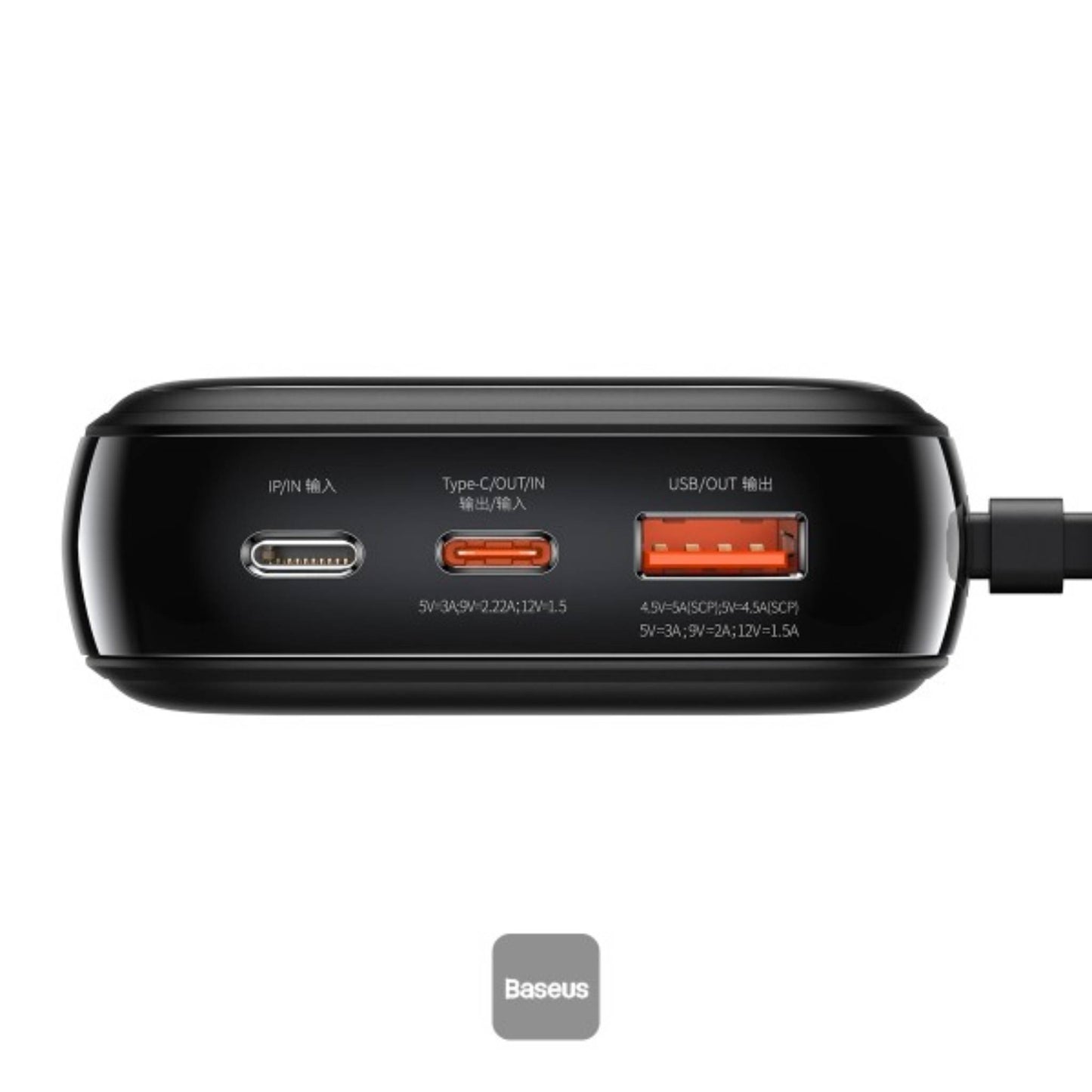 Baseus Qpow Pro Digital Display quick charging power bank 20000mAh 22.5W With Type-C Cable