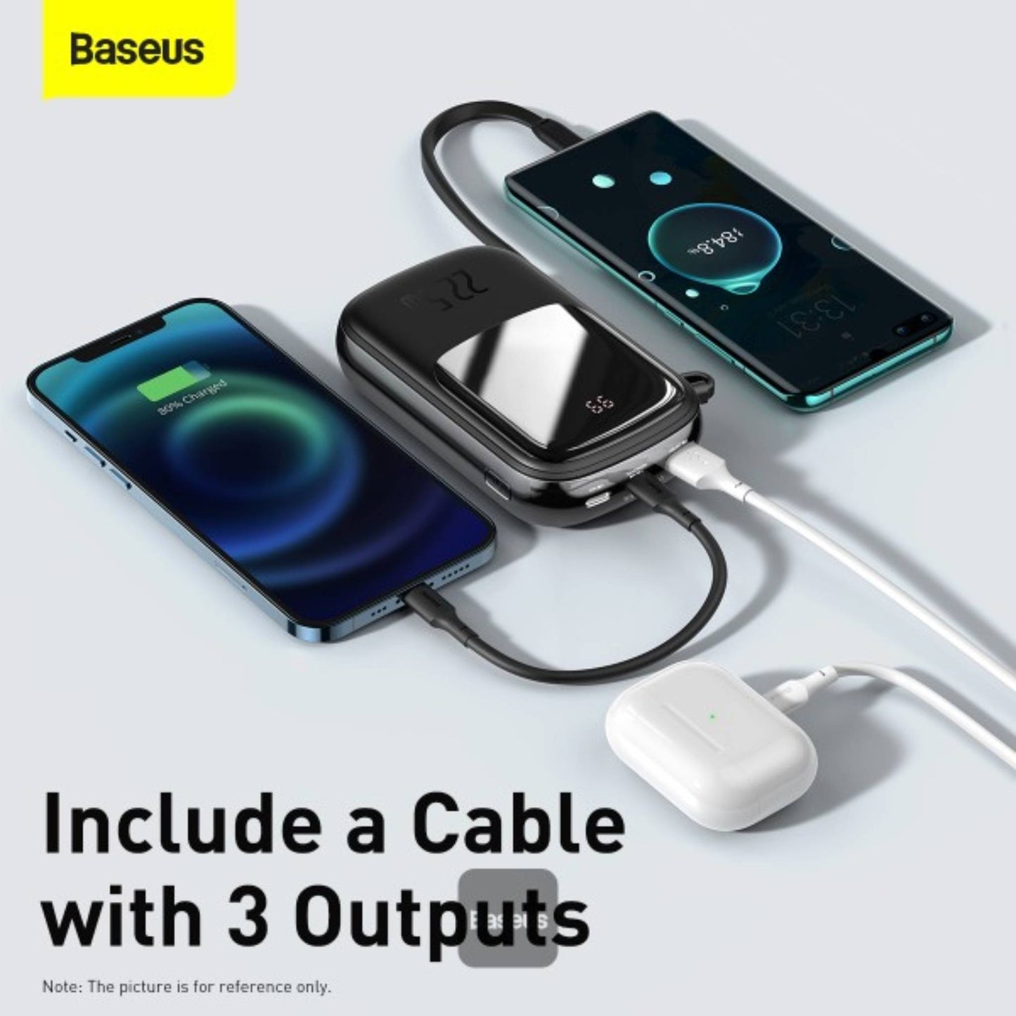 Baseus Qpow Pro Digital Display quick charging power bank 20000mAh 22.5W With Type-C Cable