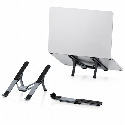 Lanex Laptop Stand Grey LZ32 – Foldable Adjustable Ergonomic Notebook Stand