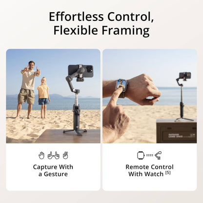 DJI Osmo Mobile 7P is a 3-axis gimbal stabilizer for iPhone and Android