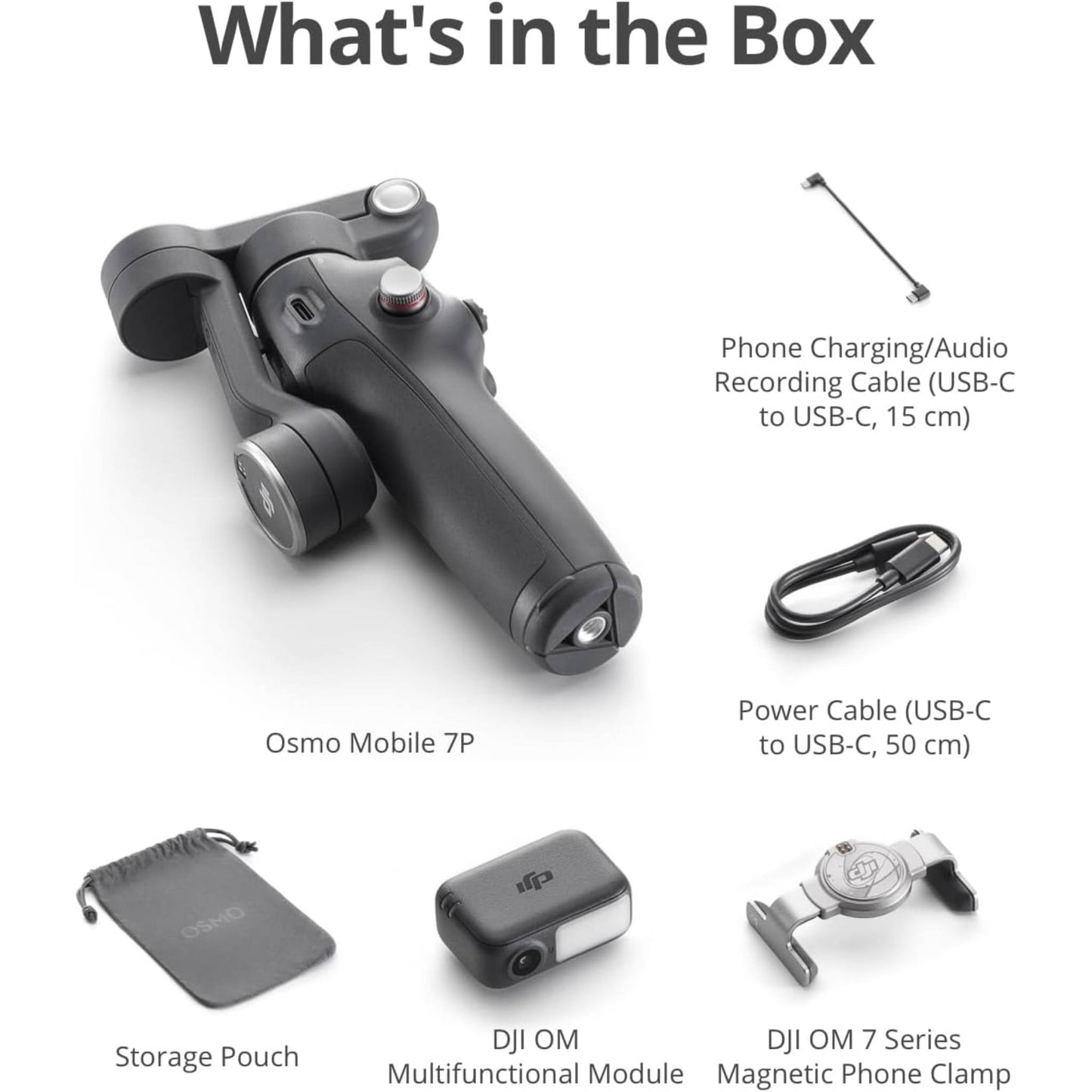 DJI Osmo Mobile 7P is a 3-axis gimbal stabilizer for iPhone and Android