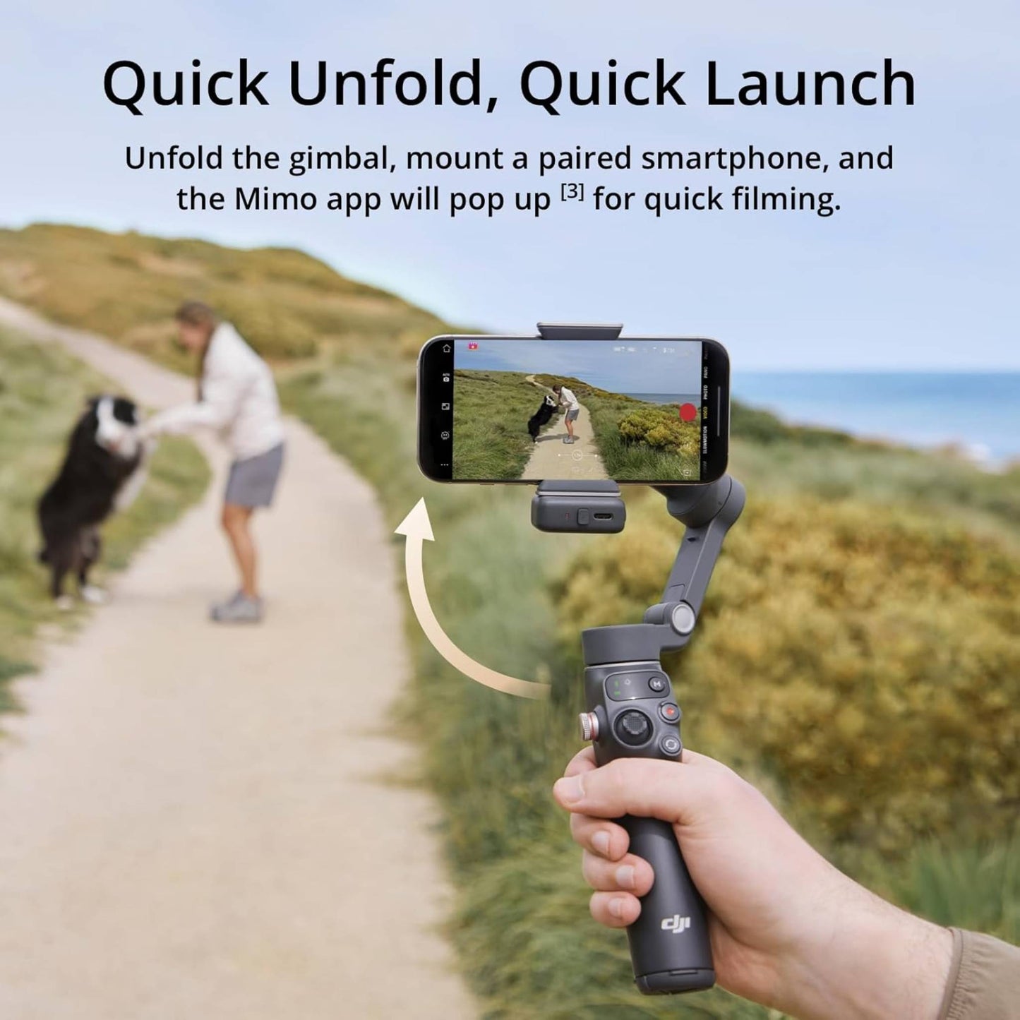 DJI Osmo Mobile 7P is a 3-axis gimbal stabilizer for iPhone and Android