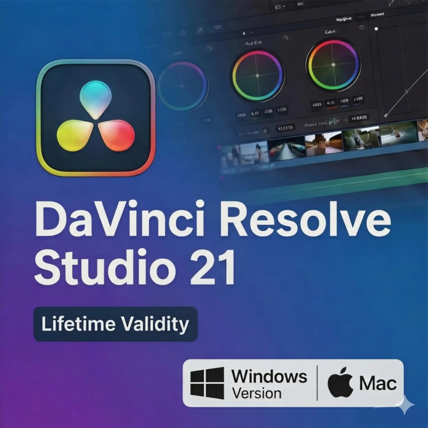 DaVinci Resolve Studio – Professional Video Editing, Color Grading & VFX Software | Apple macOS ONLY