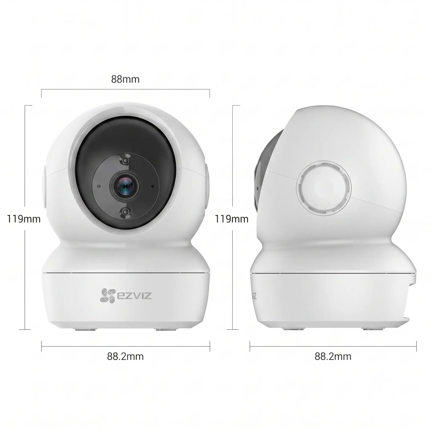 EZVIZ C6N 3MP 2K WiFi Indoor Security Camera with Smart Tracking