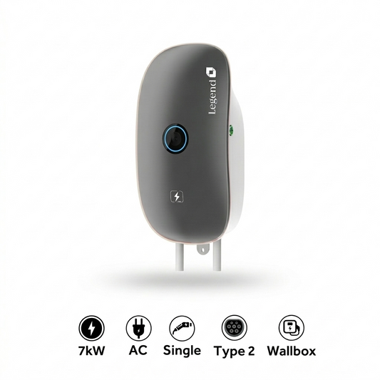 Legend 7kW EV Charger Type 2 Wall Box | Fast AC Charging Station