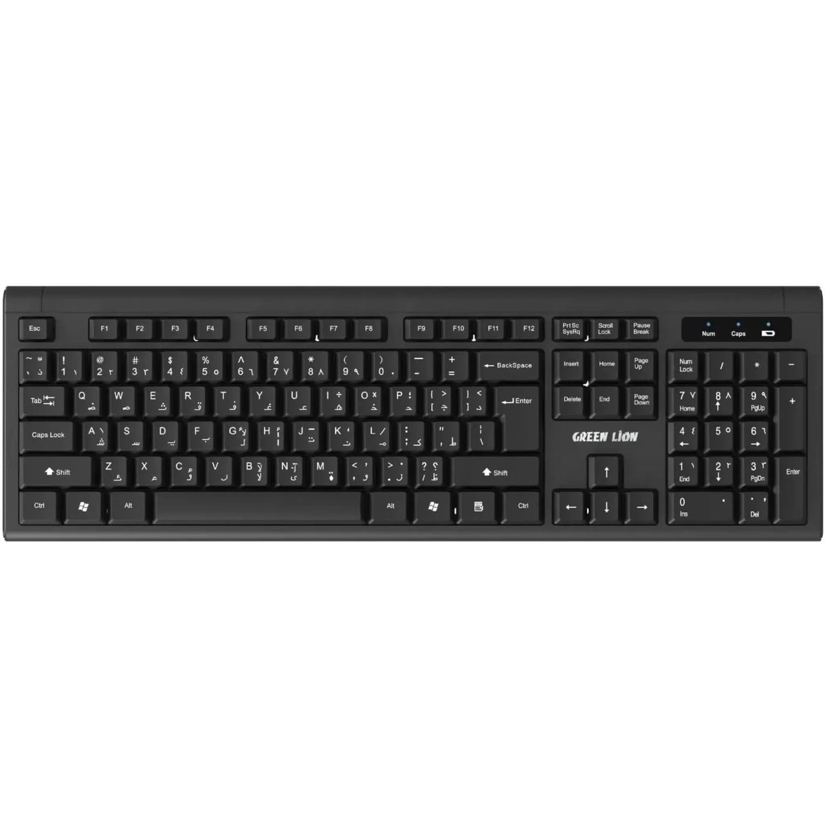 Green Lion GKM-200 Wireless Keyboard Mouse Combo Black