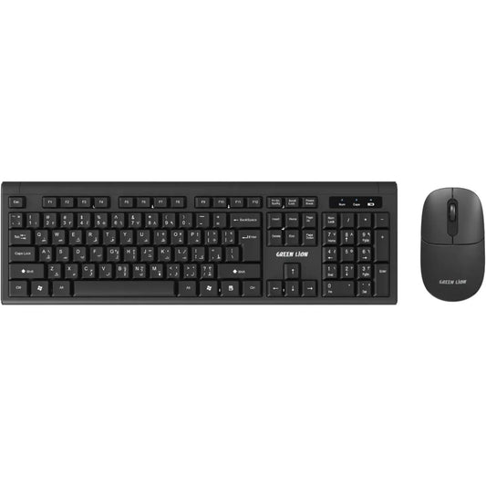 Green Lion GKM-200 Wireless Keyboard Mouse Combo Black