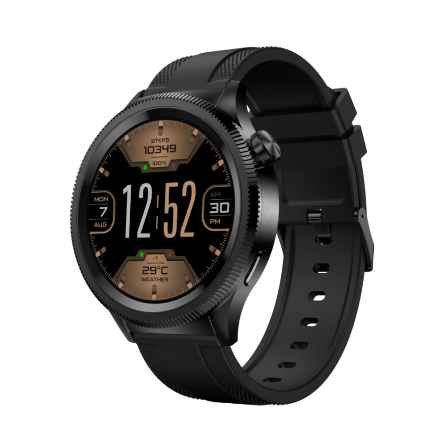 Hezire HWatch Crown Smartwatch – 1.43" AMOLED Display, IP68, 6-Day Battery | HEZ-SW-10