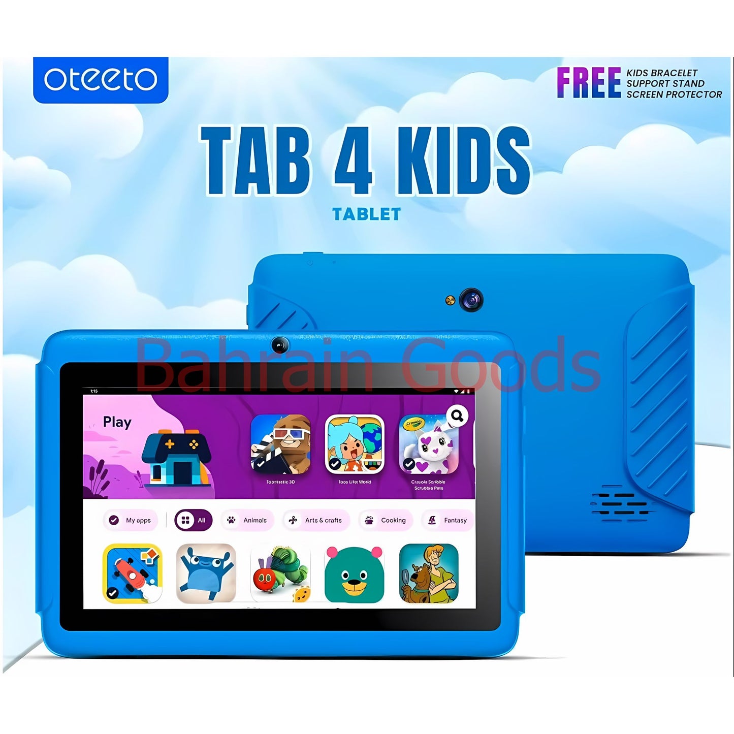 Oteeto Tab 4 Kids Edition 7"inch Display Kids 5G Tablet 4GB/128GB | Bahrain Goods
