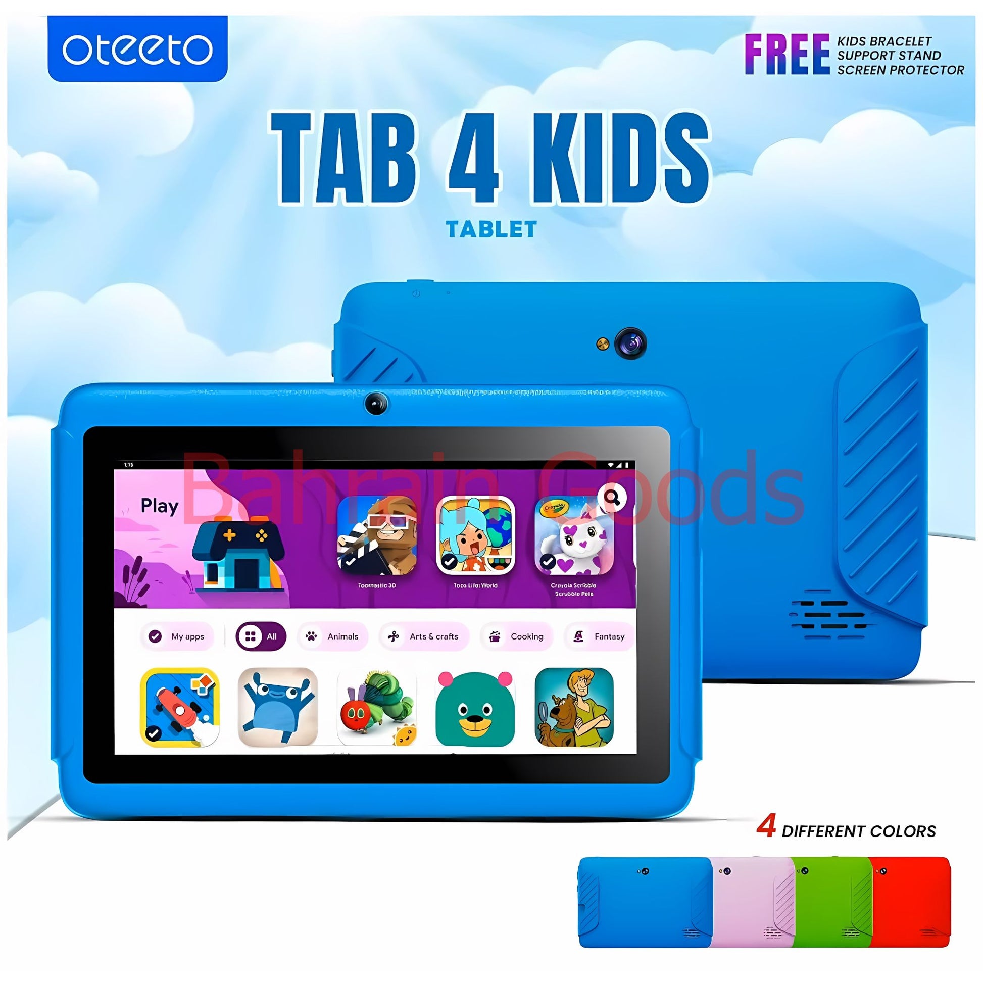 Oteeto Tab 4 Kids Edition 7"inch Display Kids 5G Tablet 4GB/128GB | Bahrain Goods