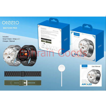 Oteeto Watch 5 pro 1.43 Inch AMOLED Display | Bahrain Goods