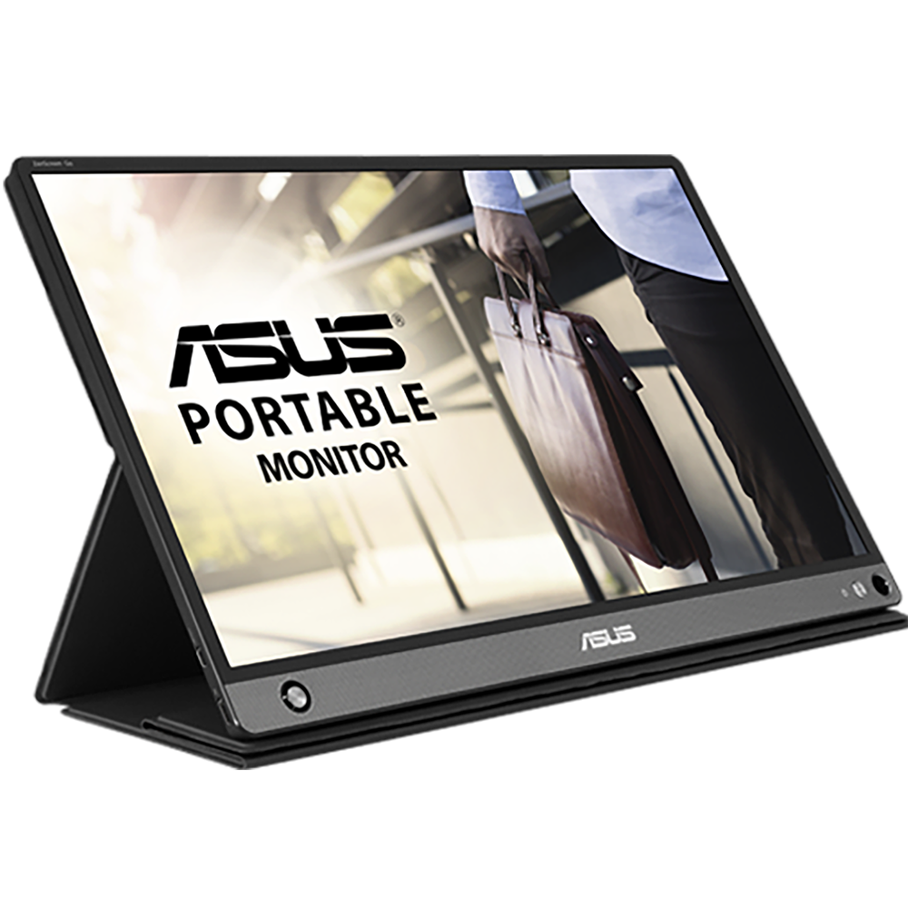 ASUS ZenScreen GO MB16AHP Portable USB Type-C Monitor - 16 inch (15.6 inch viewable), Full HD, Built-in Battery, USB Type-C, Micro-HDMI, Flicker Free, Blue Light Filter