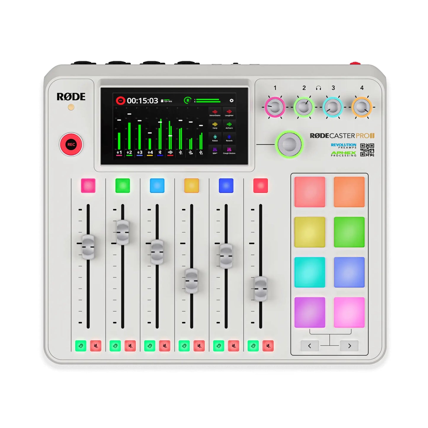 RØDE RØDECaster Pro II White Audio Production Studio for Podcasting & Streaming
