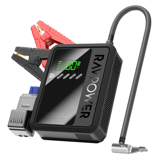 RavPower 2-in-1 Jump Starter RP-PB1240 Power Bank | 29.6Wh With Air Pump