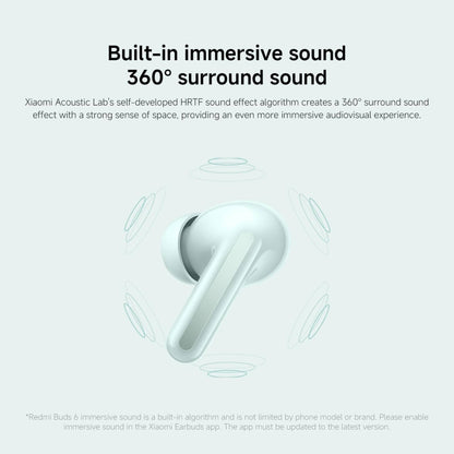 Xiaomi Redmi Buds 6 – Smart Noise-Cancelling Wireless Earbuds | Night Black