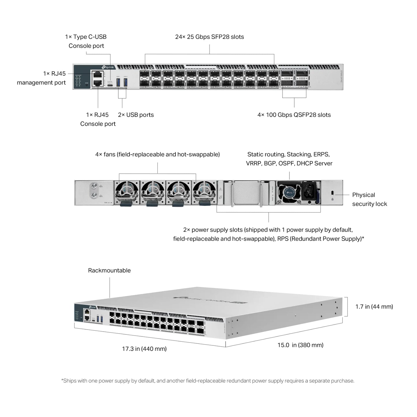 TP-Link Omada S7500-48Y8C 25G L3 Core Switch