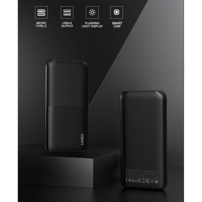 LANEX N18 20000mAh Fast Charging Power Bank 10W Dual USB Portable Charger