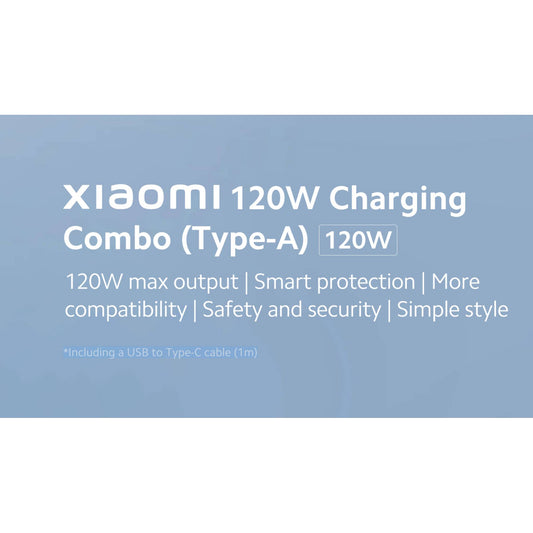 Xiaomi 120W HyperCharge Combo UK | Fast Charger Type-A