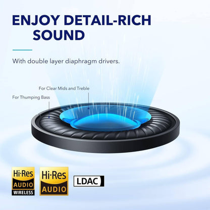 Soundcore Q45 Adaptive Active Noise Cancelling Headphones, Reduce Noise by Up to 98%