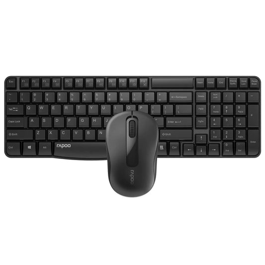 Rapoo X1800S Wireless Desktop Set Keyboard Mouse English and Arabic