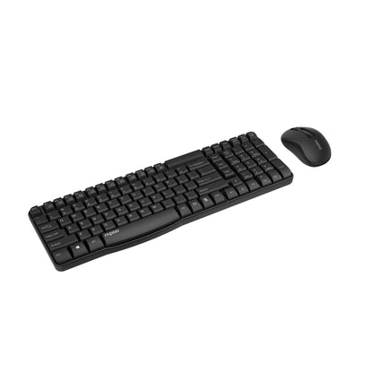 Rapoo X1800S Wireless Desktop Set Keyboard Mouse English and Arabic