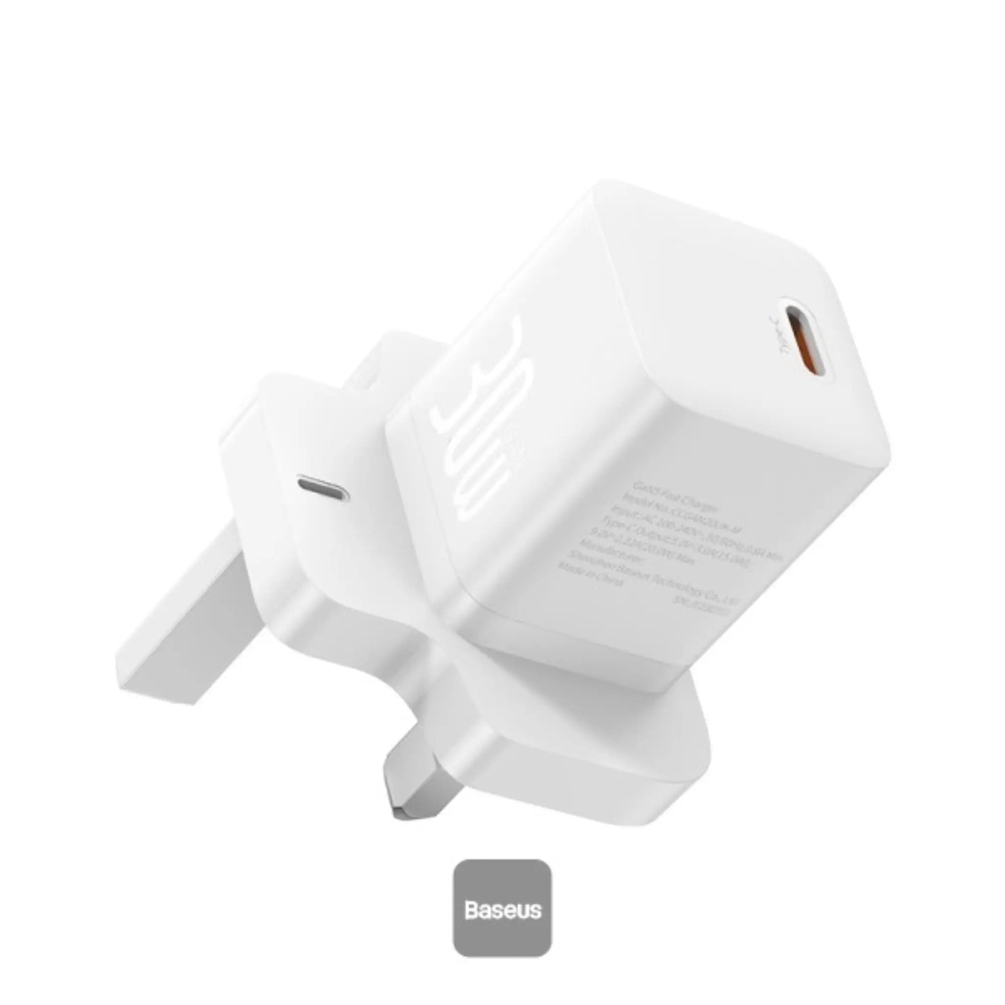 Baseus GaN5 30W Type‑C Mini Fast Charger UK Plug