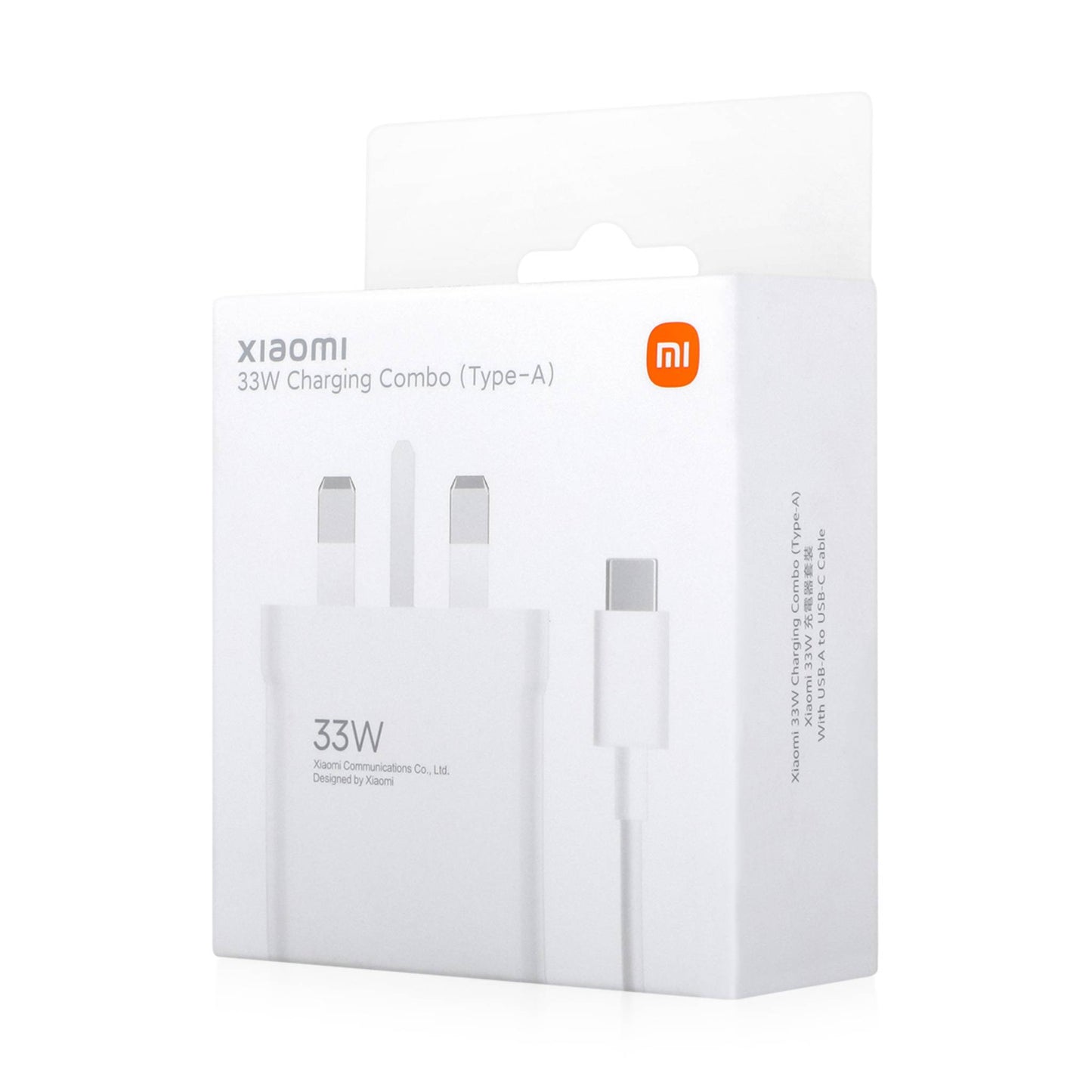 Xiaomi 33W Charging Combo Type-A UK | Fast Charger + Cable