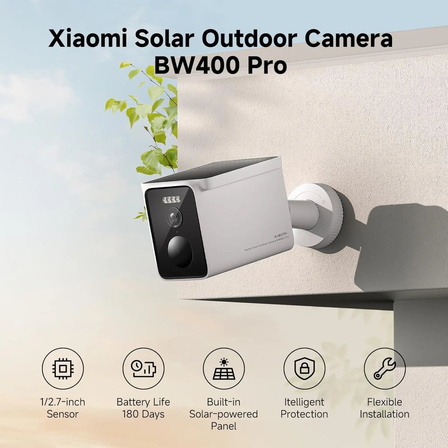 Xiaomi BW400 Pro Solar Outdoor Camera 2.5K | Wireless IP66 Security Cam
