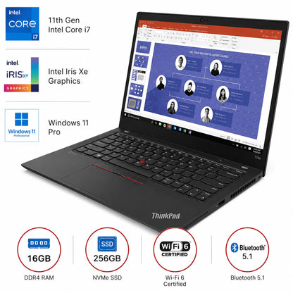 Lenovo ThinkPad T14s Gen 2 | 11th Gen Intel® Core™ i7-1185G7 | 32GB DDR4 RAM, and a fast 256GB NVMe SSD