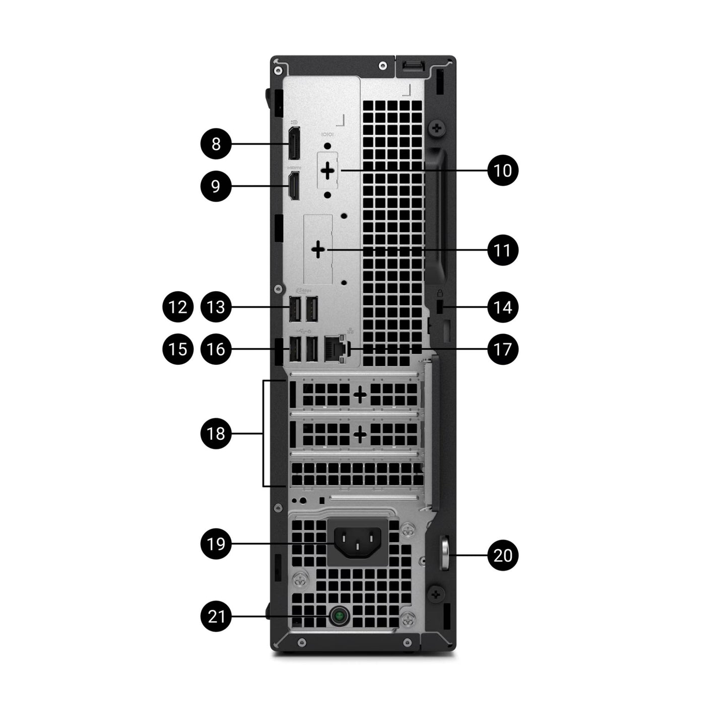 Dell Pro Slim Desktop QCS1250 | 14th Generation Intel® Core™ i7-14700 | 16GB DDR5 RAM (5600 MT/s) and 512GB TLC SSD