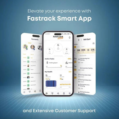 Fastrack Limitless Glide X Advanced UltraVU HD Display, BT Calling, 100+ Sports Modes & Watchface
