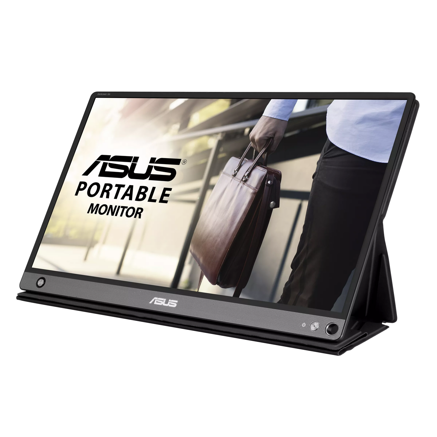 ASUS ZenScreen GO MB16AHP Portable USB Type-C Monitor - 16 inch (15.6 inch viewable), Full HD, Built-in Battery, USB Type-C, Micro-HDMI, Flicker Free, Blue Light Filter