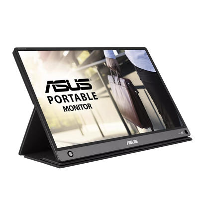 ASUS ZenScreen GO MB16AHP Portable USB Type-C Monitor - 16 inch (15.6 inch viewable), Full HD, Built-in Battery, USB Type-C, Micro-HDMI, Flicker Free, Blue Light Filter