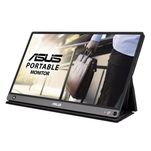 ASUS ZenScreen GO MB16AHP Portable USB Type-C Monitor - 16 inch (15.6 inch viewable), Full HD, Built-in Battery, USB Type-C, Micro-HDMI, Flicker Free, Blue Light Filter