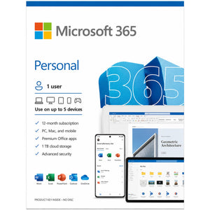 Microsoft 365 Personal with Copilot | 1TB Cloud Storage & Office Apps | ONE YEAR